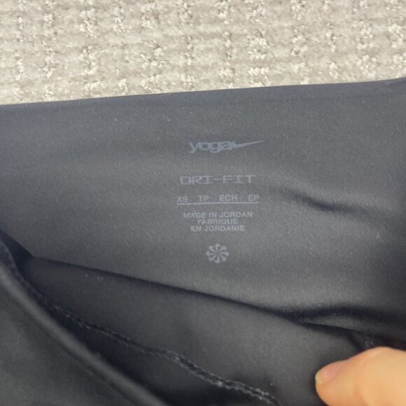 Nike Yoga Dri-fit High Rise Leggings Black Women Sz XS Training Sports - Picture 8 of 15
